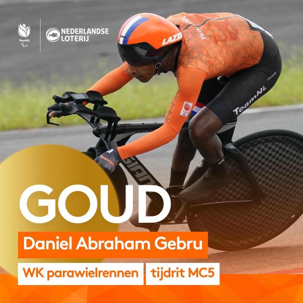 Parawielrenner Abraham pakt in Glasgow Goud